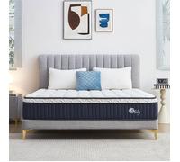 slily Matelas 180x200 30 cm Épaisseur Matelas Hybride à Ressorts Indépendan Ensachés et Mousse à Mémoire de Forme Gel, Oeko-tex