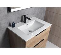 Sapho Slim - Lavabo 71x47 cm, avec trop-plein, trou pour robinetterie, blanc 1601-70