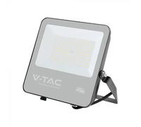 Slim LED Floodlight 100W V-TAC Cable 1m Black 3000K IP65 - 232006