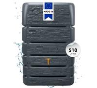 4rain SLIM STONE DÉCOR Réservoir Mural 510 L, gris graphite