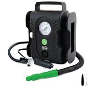 Slime 40066 Compresseur Multi-Purpose Tyre Kompressor 7 bar adaptateur 12V pour un fonctionnement filaire, manomètre analogique