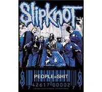 Slipknot People = Shit Logo officiel nouveau Noir Textile Affiche 75cm x 110cm