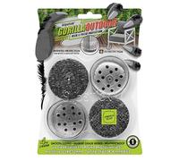 Slipstick GorillaOutdoor - Coussins pour pieds de meubles en Berbere pour l'extérieur avec manchon transparent (lot de 4) - Patins pour meubles d'extérieur pour pieds ronds et carrés, XL