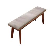 Slish Banc de salle à manger en bois de noyer - Fourrure d'entrée et de chambre à coucher, assise de lit rembourrée, design étroit pour salon, table à manger, couloir - 100 cm