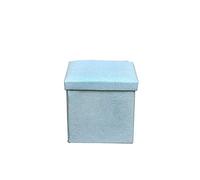 Slish Banc ottoman avec tabouret - 38 x 38 x 38 cm - Pouf portable en lin pour salon, canapé, bureau, dortoir, couvercle amovible - Tabouret de repos adapté aux animaux domestiques