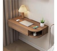 Slish Bureau mural flottant - Table d'écriture élégante motif cactus pour la maison, le bureau, la chambre à coucher et le salon - Compact 16,3 x 40,9 x 80 cm Solution peu encombrante