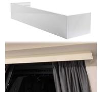 Slish Cache-sommier occultant pour tringle murale et plafond - Pas de trace nécessaire - 1 6 m de long (400 cm) - Solution parfaite pour bloquer la lumière