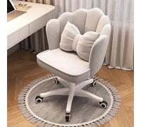 Slish Chaise de bureau en velours pour femme avec dossier, confortable du milieu du siècle, pieds doux, idéal pour chambre à coucher et bureau
