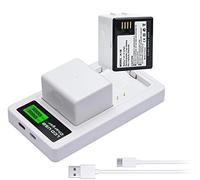 SLODA Batterie pour Caméra de Sécurité 2-Pack de Remplacement pour Arlo Pro/Pro2 VMA4400 A-1,Chargeur Adaptateur Double LCD pour Arlo Pro, Pro2 Sécurité Batterie Rechargeable [2440mAh]