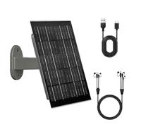 SLODA Trail Cameras Solar Panel,12V/1A 6V/1.5A Kit chargeur de batterie solaire Batterie au lithium rechargeable intégrée IP66 étanche pour caméras de chasse ou Deer Feeder(8W 12000mAh)
