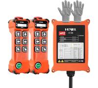sloHEXtted H106 Télécommande sans fil industrielle pour grue 24-264V 2T1R | Télécommande 6 boutons pour pont roulant palan d usine grue à pont grue portique levage précis multidirectionnel