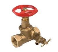SLOVARM robinet d’arret avec purgeur, droit, K-125T, 6/4", 411098
