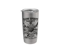 Slow Spirits Society Planchette humoristique en forme de tortue Gobelet isotherme en acier inoxydable double paroi