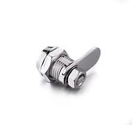 SLOYCA 1/2/6 pièces 905 12mm en Alliage de Zinc Tubulaire Serrure à Came Porte Armoire boîte aux Lettres Bureau tiroir Placard casier avec clés (Color : 1pcs Silver)