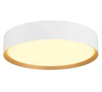SLV BIG WHITE DECONA 30 CL, PHASE, plafonnier apparent, rond, 3000/4000 K, 17 W, blanc/doré 1008919