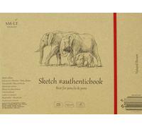 SM-LT Carnet- Dessin - Brun - 24,5x17,6cm - 28 feuilles - 135 gsm 5EB-28ST/NTB