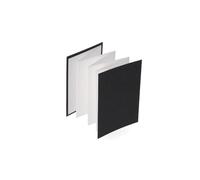 SM.LT Livre Aquarelle Leporello avec Papier Traditionnel Blanc 100% Coton, Format 105x148 mm, composé de 8 Feuilles, 300 g/m² 6KN-ESK