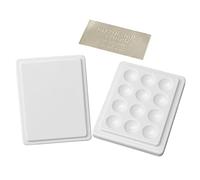 SM SunniMix 1 Pc Palette De Peinture en Céramique avec Couvercle, Palette Aquarelle, Palette Humide, pour L'aquarelle, La Gouache, L'acrylique, l'huile