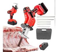 Smafoseedding Scie à os portable sans fil - Électrique - Poids : environ 2 kg - Peut couper le bois/la viande/l'os - Épaisseur de coupe maximale : 100 mm