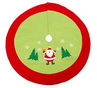 Small Foot 11387 Nappe Sapin de Noël Père Noël, Tissu Feutre, Décoration d'arbre de Noël