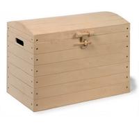 small foot 1804 Boîtes pirate "nature" en bois en set de 3, polyvalentes et utilisables