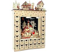 Calendrier De L´Avent En Bois « Rêve Hivernal » Beige G