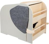 Small Foot Design – Coffre à jouets Éléphant "Wildlife" en bois avec siège et roulettes 12423