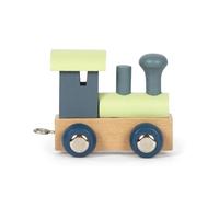 Small Foot Locomotive Train Alphabet Polaire Bouleau & Bleu Ardoise en Bois, Combiner, décorer, Offrir, 12566