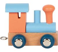 Small Foot Locomotive Train Alphabet Polaire Saumon & Bleu Glacier en Bois, Combiner, décorer, Offrir, 12568