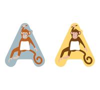 small foot Set de Lettres en Bois Chambre d'enfant A, en Bois certifié FSC® 100%, Lettres Animaux à Collectionner, 12508