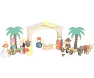 Small Foot - Small Foot - Houten Kribbe Kerstverhaal Speelset NEUF