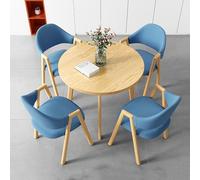 Small Space Ensemble de 5 tables de salle à manger compactes avec 4 sièges à dossier doux, style moderne pour petite maison