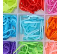 Smandy 510 Pièces Marqueurs de Point de Verrouillage à Tricoter Compteur de Crochet épingles en Plastique Antidérapantes avec 10 12 Boîtes de Grille pour Tricoter Crochet Tissage