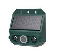 Smandy Alarme de Capteur de Mouvement Solaire, Sirène Forte de 129 DB avec Lumière Clignotante, 4 Modes, étanche IP55, pour Cour, Ferme, Jardin, Maison, sécurité Extérieure (1 Paquet)