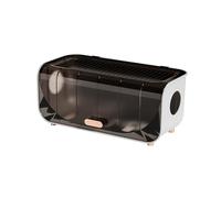 Smandy Boîte de Gestion des Câbles, Organisateur de Cordon Mural pour Multiprises et Chargeurs avec Fond Amovible pour Un Accès Facile aux Câbles, Boîte de Cache-câble en Plastique pour (Brown)