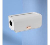 Smandy Boîte de Gestion des Câbles, Organisateur de Cordon Mural pour Multiprises et Chargeurs avec Fond Amovible pour Un Accès Facile aux Câbles, Boîte de Cache-câble en Plastique pour (Beige)