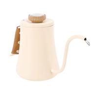 Smandy Bouilloire à café à Col de Cygne, Cafetière Goutte à Goutte en Acier Inoxydable 304 600 Ml avec Couvercle Thermomètre, Bec Long et étroit, Poignée Ergonomique pour la Cuisine et le Camping