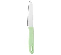 Smandy Couteau Droit en Acier Inoxydable, Couteau à Fruits, D'office Portable avec Manchon de Lame de Protection pour la Cuisine, la Maison, le Camping, Sac à Déjeuner (GREEN)