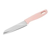 Smandy Couteau Droit en Acier Inoxydable, Couteau à Fruits, D'office Portable avec Manchon de Lame de Protection pour la Cuisine, la Maison, le Camping, Sac à Déjeuner (Rose)