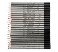 Smandy Ensemble de crayons graphite 24 pièces nontoxiques Crayons à dessin en graphite 9H14B pour sketching et art