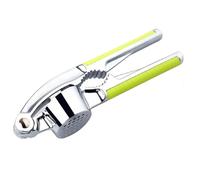 Smandy Éplucheur d'ail/Presse-ail 15 Cm en Alliage de Zinc, Poignée Antidérapante, Gain de Place, Hachoir Amovible pour Petites Cuisines, Presse-ail Compact, Broyeur d'ail Manuel