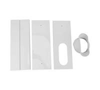 Smandy Kit de Scellement pour Climatiseur, Kit de Fenêtre Coulissante PVC Universel avec Ruban d'étanchéité pour Fenêtres Verticales Horizontales, Compatible avec Tuyau de (3 plaques pour fenêtre de