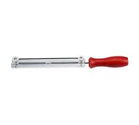 Smandy Lime de Tronçonneuse Outil d'Affûtage de Chaîne de Scie Ronde de 4 Mm avec Lime en Acier et Plaque de Guidage de Poignée en Bois Dur pour Un Entretien Rapide de la Chaîne, Affûtage sur Le