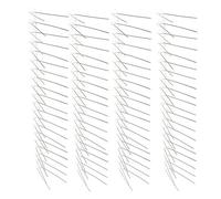 Smandy Lot de 6 Répulsifs Anti-Oiseaux en Acier Inoxydable pour Pigeons, Corbeaux, Mouettes avec Base en Plastique Durable, Facile à Installer pour Clôture de Toit, Avant-Toit, Balcon,