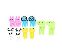 Smandy Mini Pics à Fruits Animaux de Dessin animé, Fourchettes, Décor de Boîte à Déjeuner pour Enfants (Couleur assortie)