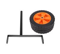 Smandy Roue Auxiliaire pour -Bordures avec Hauteur Réglable, Construction en Aluminium et ABS pour Tubes D'essieu de 26 Mm et 28 Mm, Tondeuse à Gazon, Accessoire de Débroussailleuse