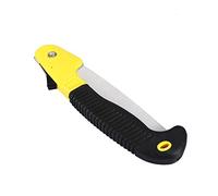 Smandy Scie d'élagage Pliante 15,75 Pouces 65 Scie à Main en Acier au Manganèse avec Poignée en Caoutchouc Antidérapant à Bois Pliante pour la Taille des Arbres de Jardin Camping Bushcraft (YELLOW)