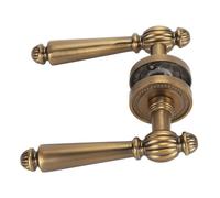 Smandy Serrure de Poignée de Porte D'entrée n Laiton Antique, avec Technologie de Réduction du Bruit, pour Chambre à Coucher ou Salon