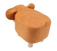 Smandy Tabouret éléphant, Repose-Pieds en Forme d'animal, Repose-Pieds pour Enfants avec Patchs Silencieux Antidérapants, pour Décoration de Chambre d'enfant, Salon, Chambre à Coucher (Orange)