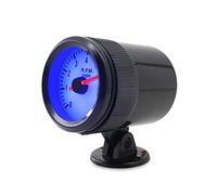 Smandy Tachymètre à LED Bleue 2 Pouces 52 Mm Compteur de Régime Automatique 0 à 8000 Tr/min Plastique Noir pour Voitures et Camions à 4 6 8 Cylindres Conduite de Nuit Utilisation de Course